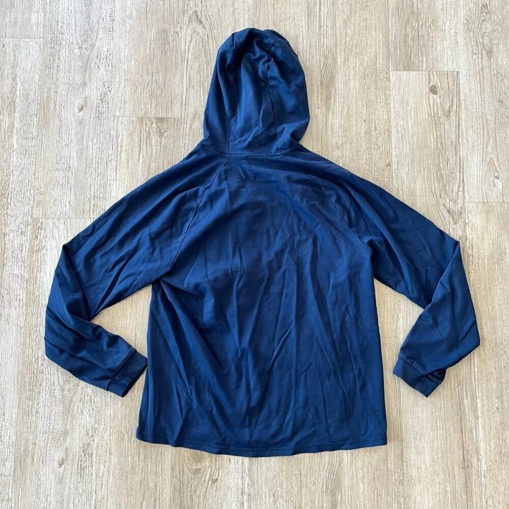 Unisex Member's Mark Blue Luxe Full Zip Hoodie - S - Picture 6 of 7
